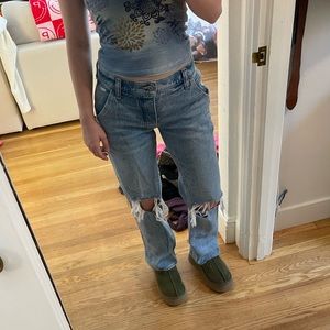 Abercrombie low rise carpenter jeans